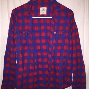 Cute Hollister Plaid Flannel Shirts (Bundle)